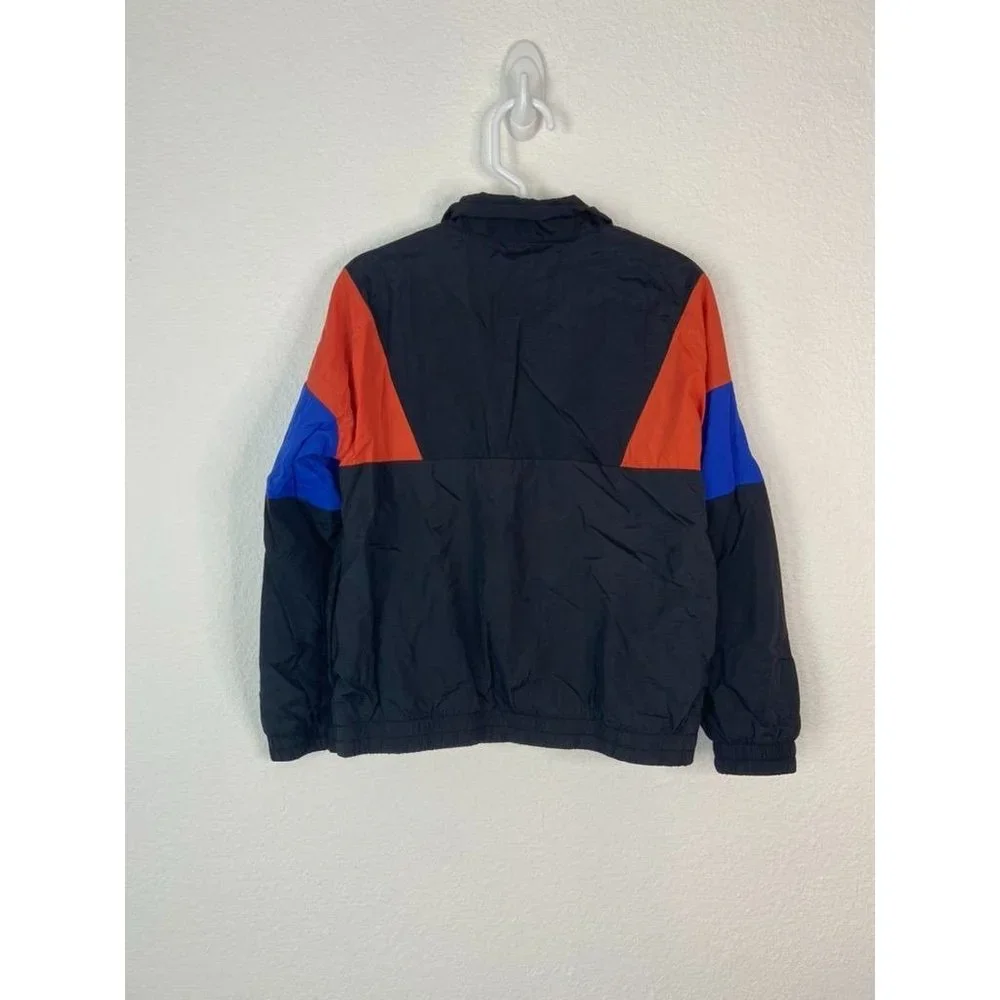 Converse youth boys‎ 4 black color block 1/4 zip pullover windbreaker jacket